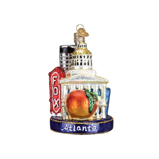 City of Atlanta Personalized Glass Ornament