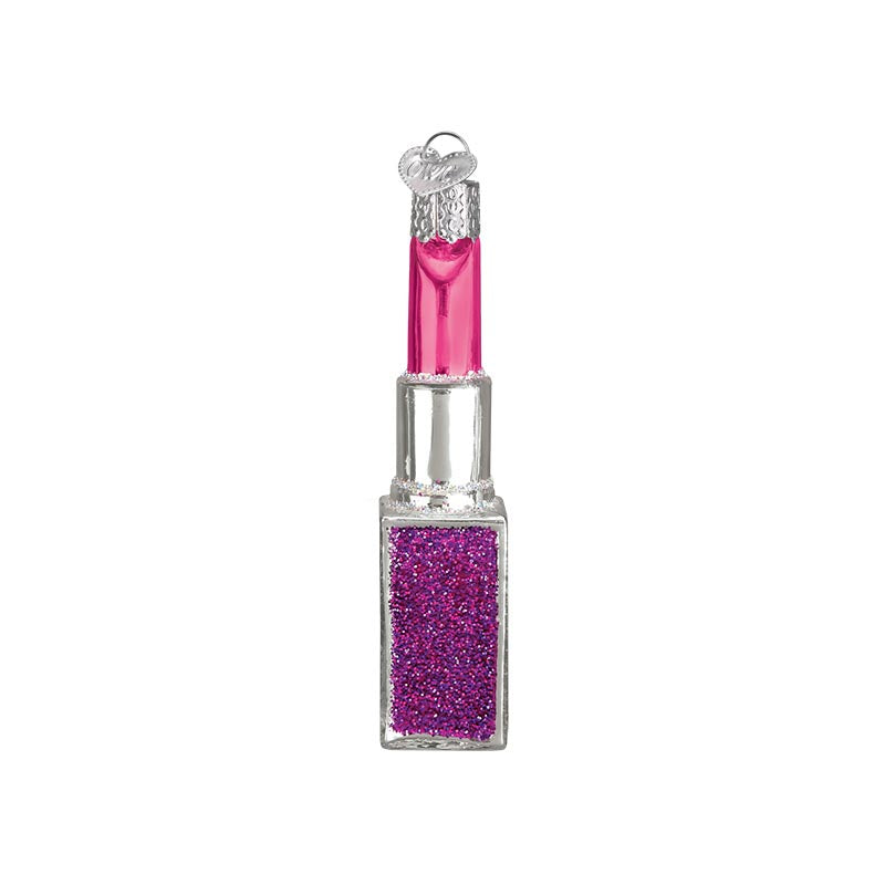 Bright Pink Lipstick Ornament