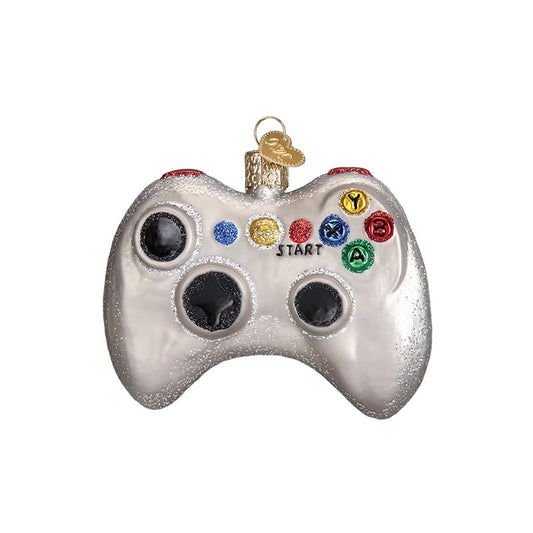 Video Game Controller Glass Ornament