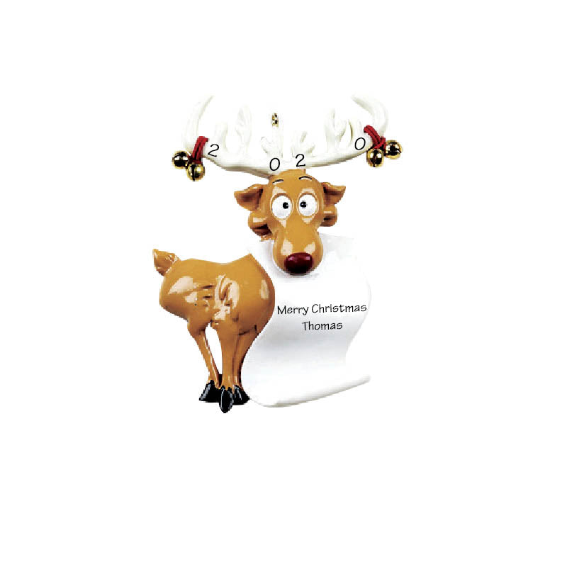 Deer with Santa's List Personalized