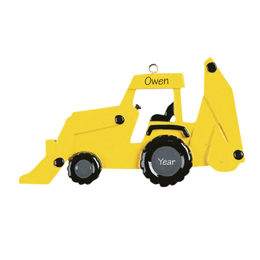 Bulldozer Personalized Ornament