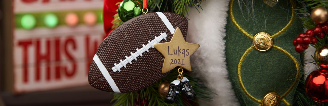 Personalized sports ornament