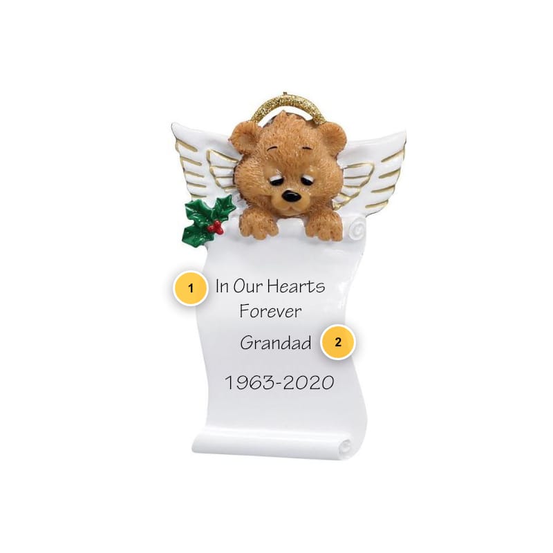 Angel Memorial Personalized Ornament