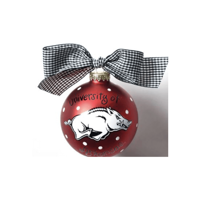 University of Arkansas Ball Ornament