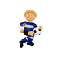 Blonde Male Soccer Player Personalized Ornament