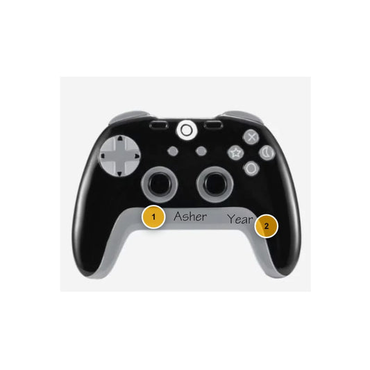 Black Game Controller Personalized Ornament