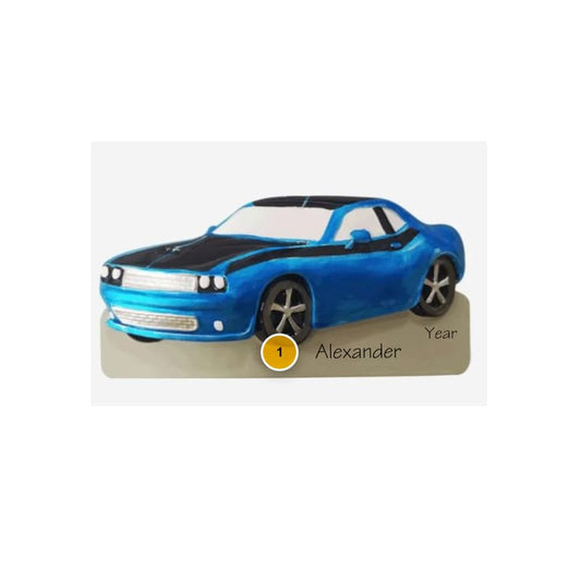 Muscle Car Personalized Christmas Ornament