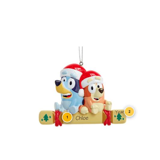 Bluey and Bingo™ Personalized Ornament