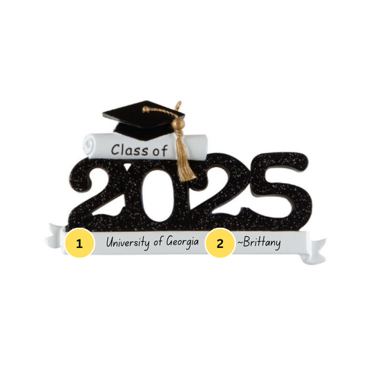 Class Of 2025 Graduation Personalized Ornament
