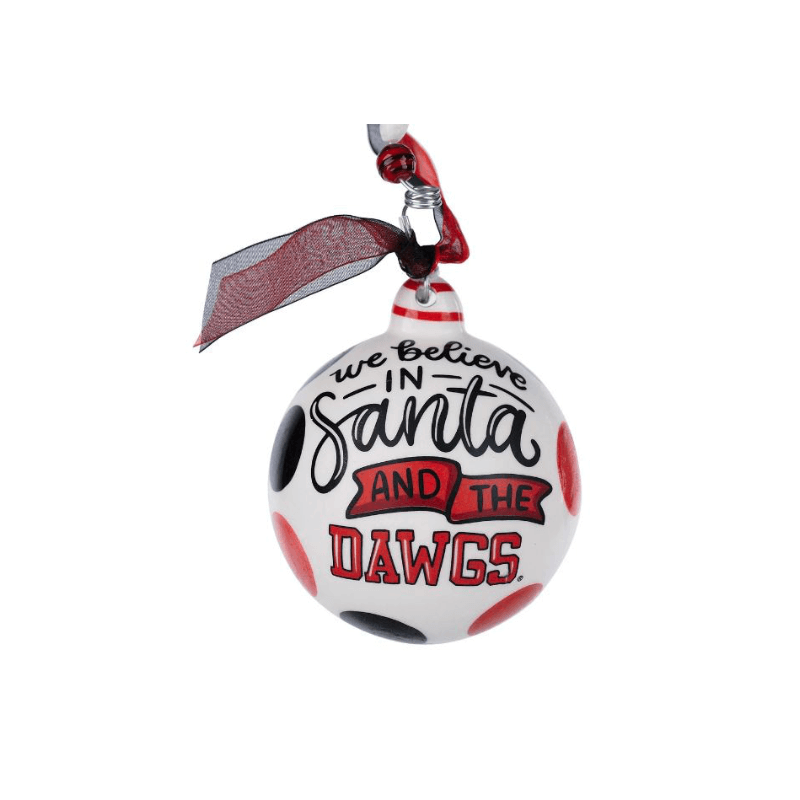 Georgia We Believe Ball Ornament