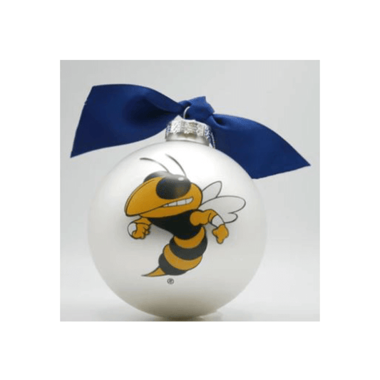 Georgia Tech Mascot Glass Ball Ornament