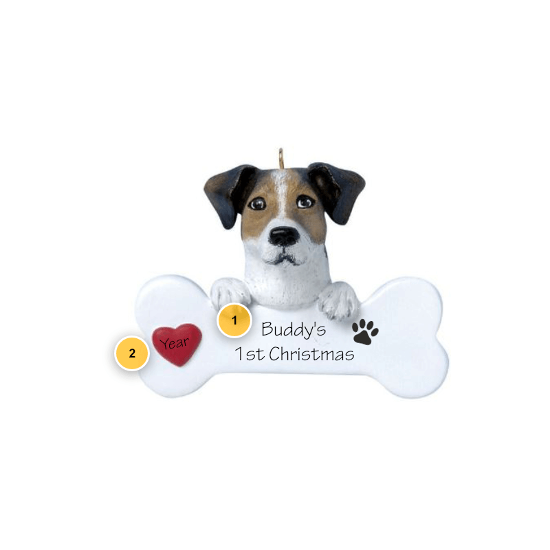Jack Russell Personalized Dog Ornament