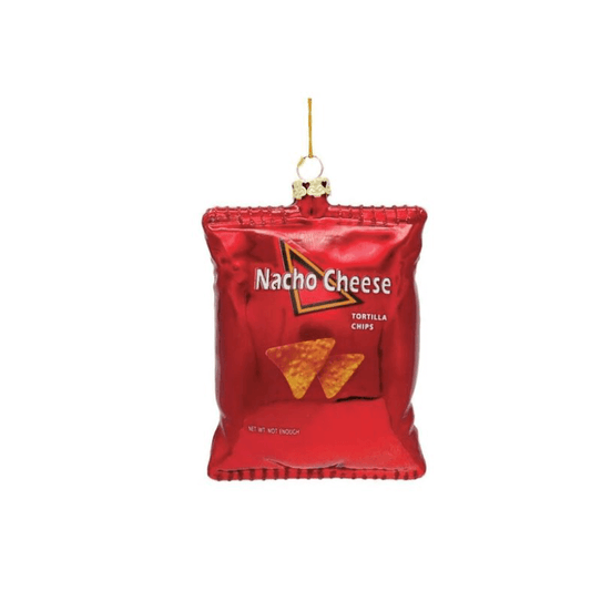 Nacho Cheese Glass Ornament