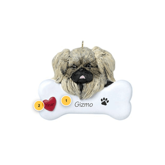 Pekingese Personalized Dog Ornament