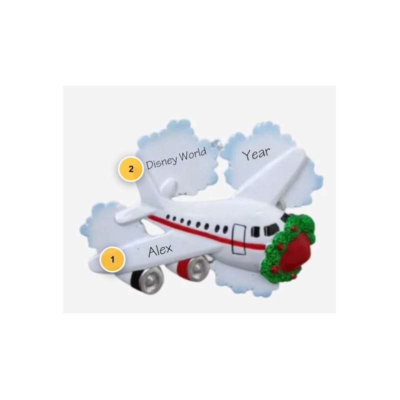 Plane Personalized Ornament