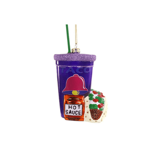 Taco Bell Glass Ornament