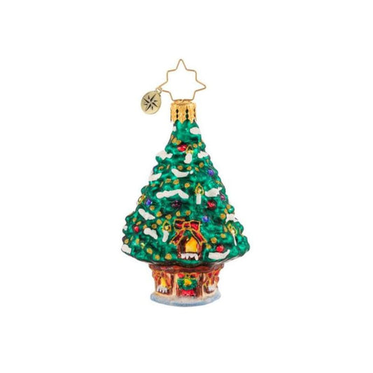 Christopher Radko -World's Best Treehouse! Gem Glass Ornament