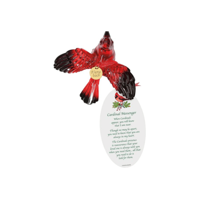 Cardinals Crystal Acrylic Ornament