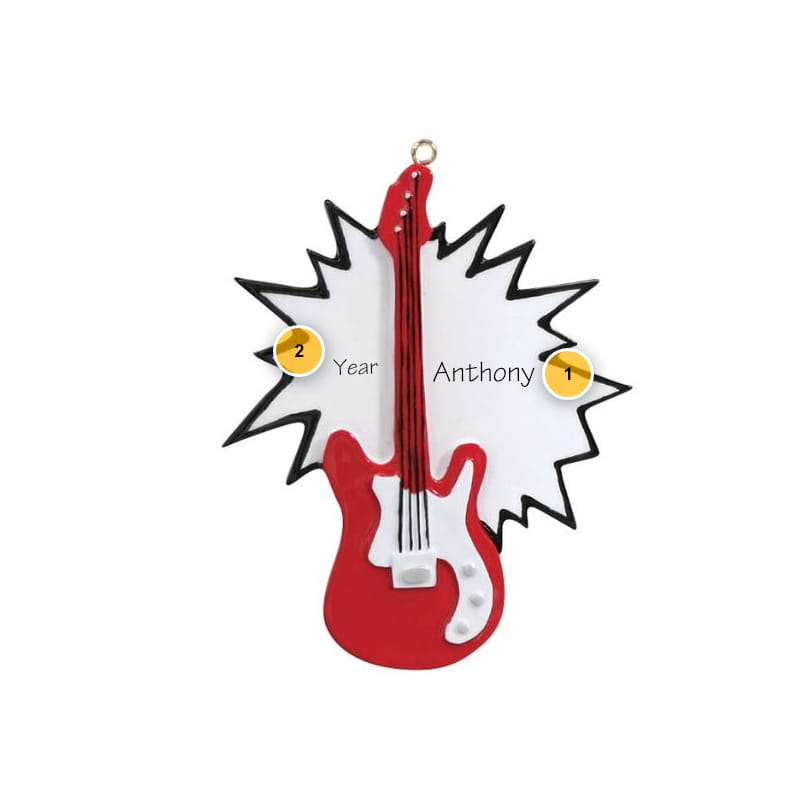 Electric Guitar Personalized Ornament