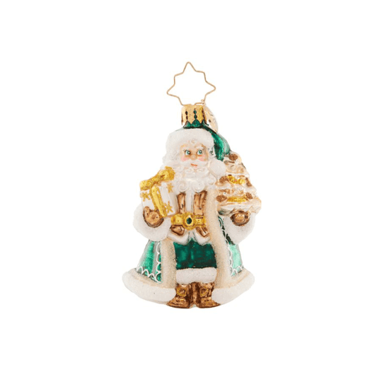 Christopher Radko-Emerald City Santa Gem Glass Ornament