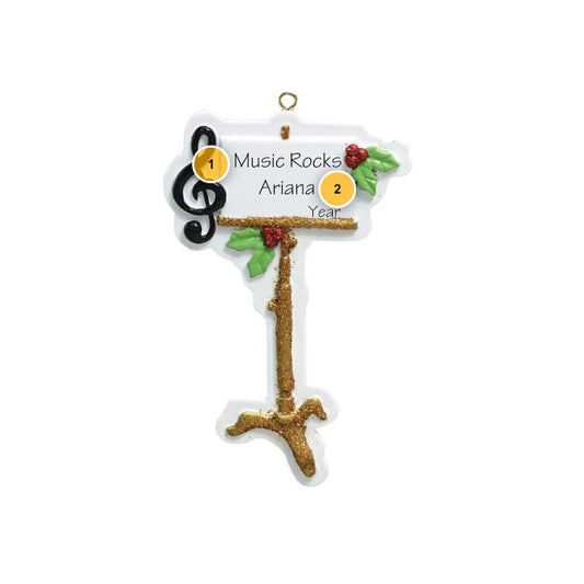 Music Stand Personalized Ornament