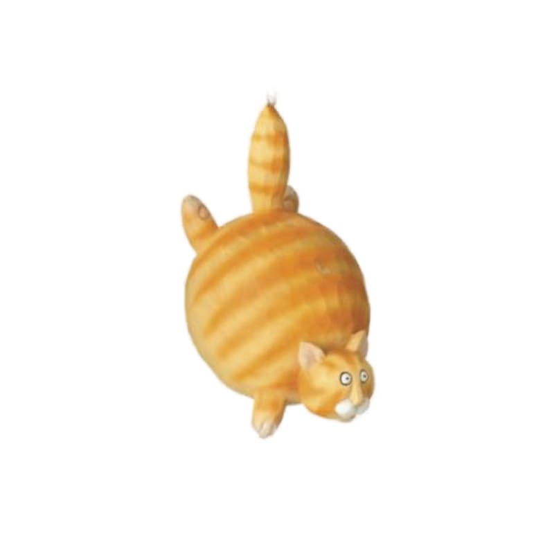 Orange Fat Cat Ornament