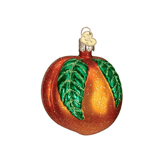 Peach Glass Ornament