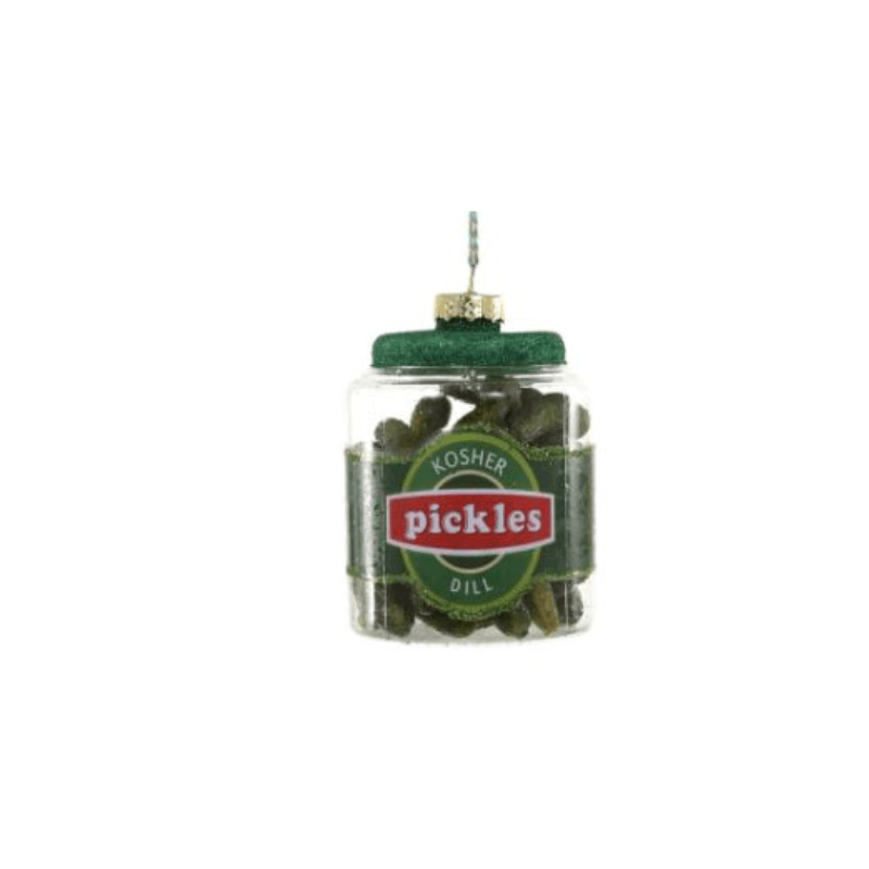 Kosher Dill Pickles Glass Ornament