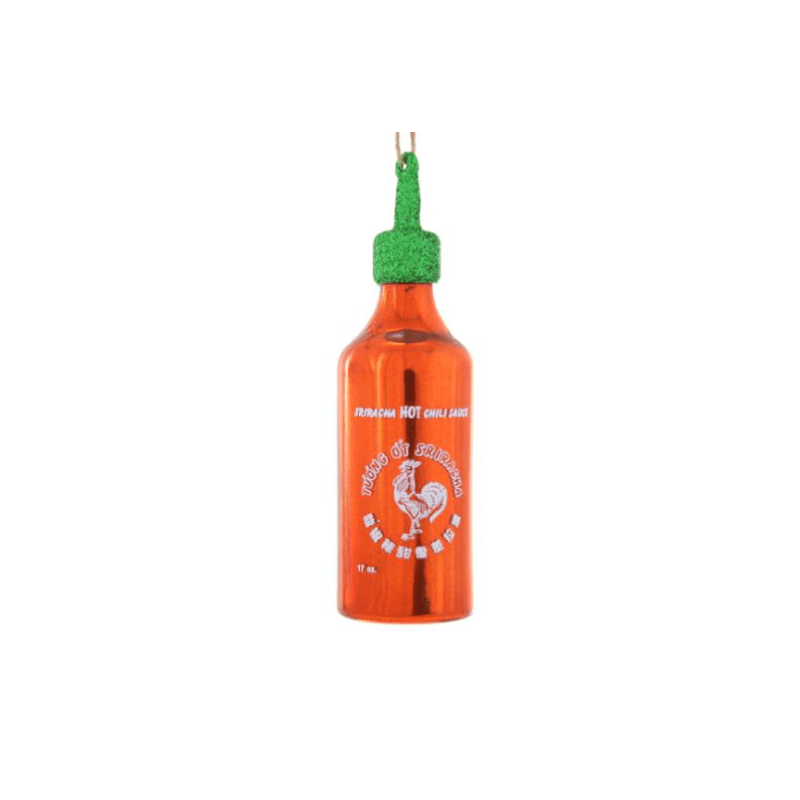 Sriracha Glass Ornament