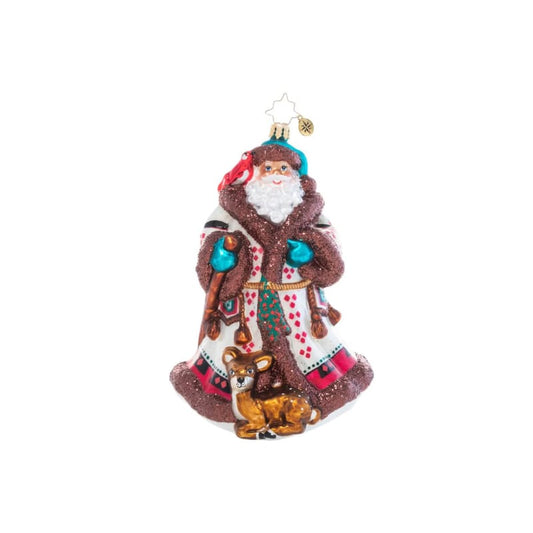 Christopher Radko-Woodland Magic Santa Ornament