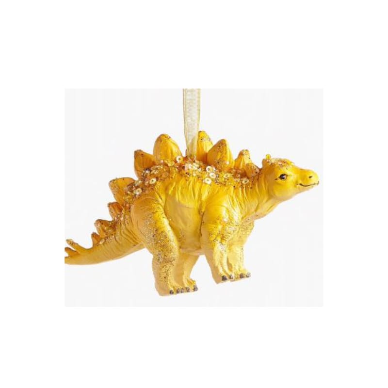 Yellow Stegosaurus Ornament