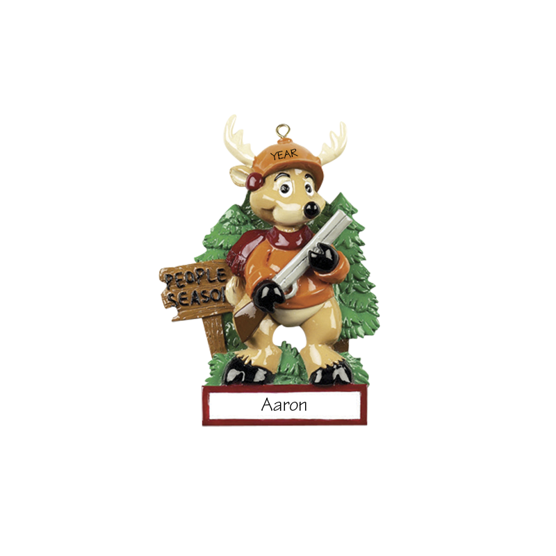 Deer Hunter Personalized Ornament