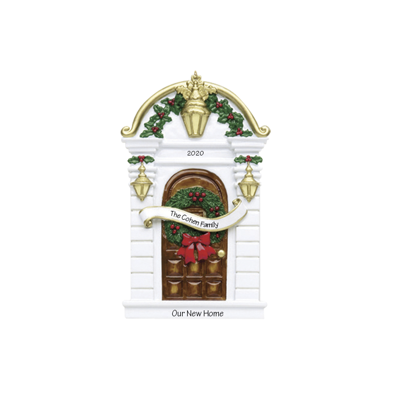 Brown Door Personalized Ornament