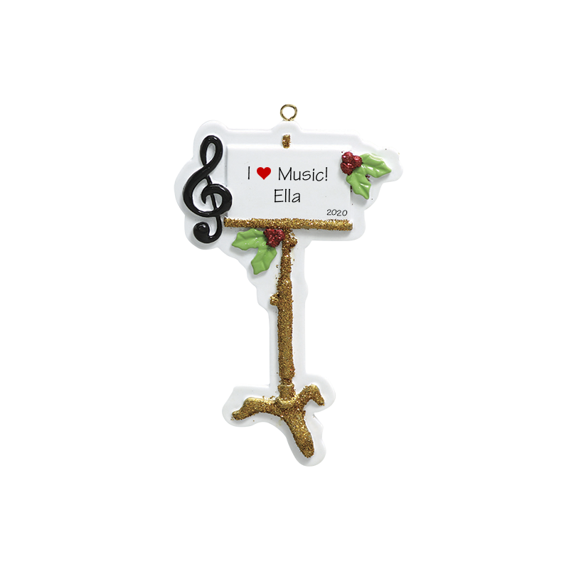 Music Stand Personalized Ornament