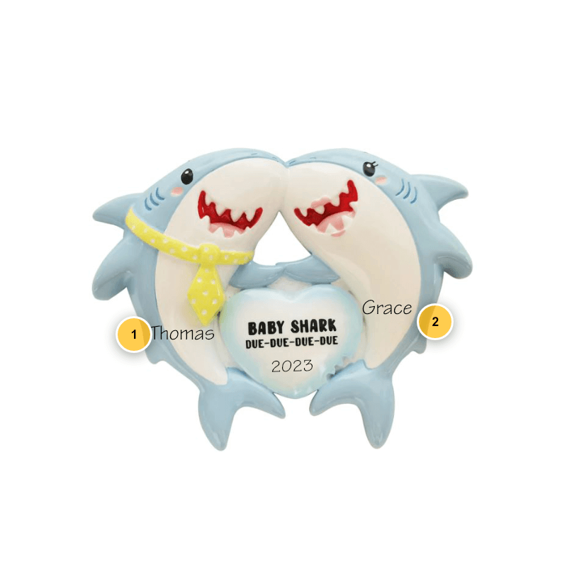 Baby Shark Due Personalized Ornament