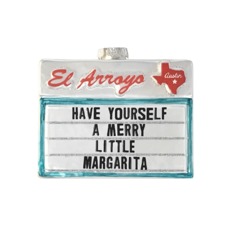 Merry Margarita Mercury Glass Ornament