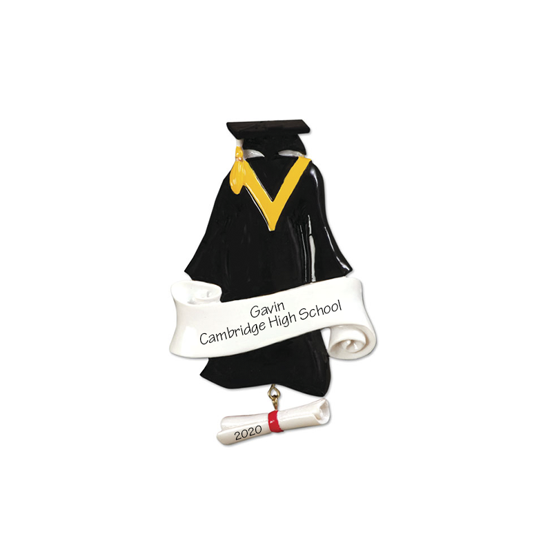 Graduation Gown Personalized Ornament