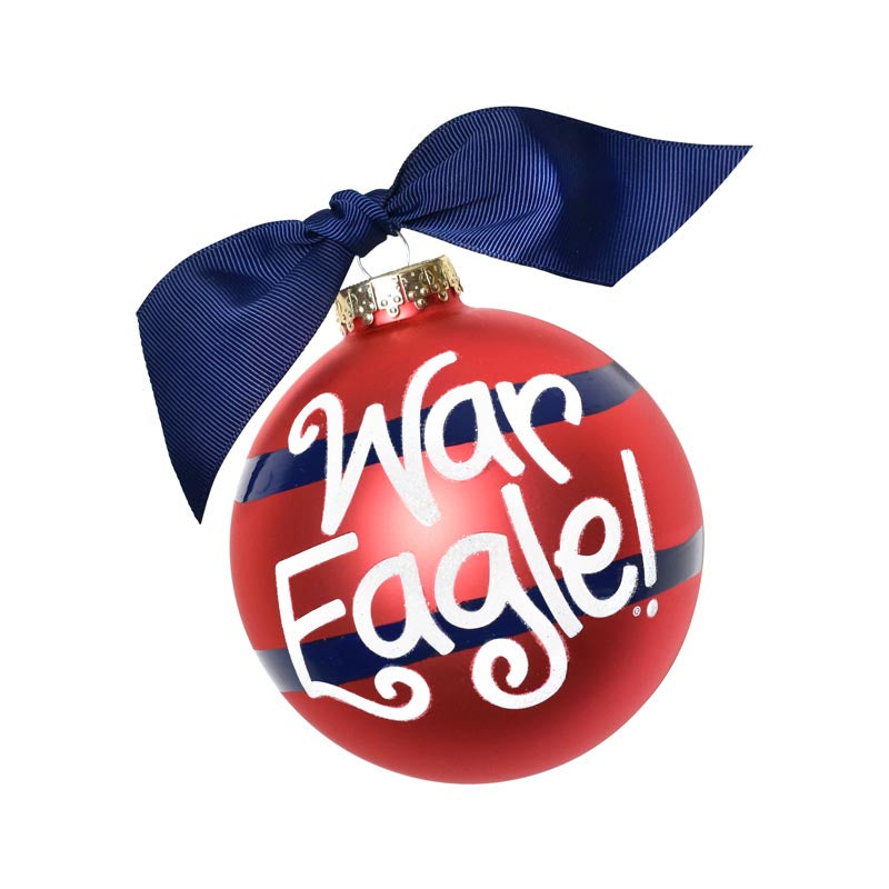War Eagle Stripe Ball Ornament