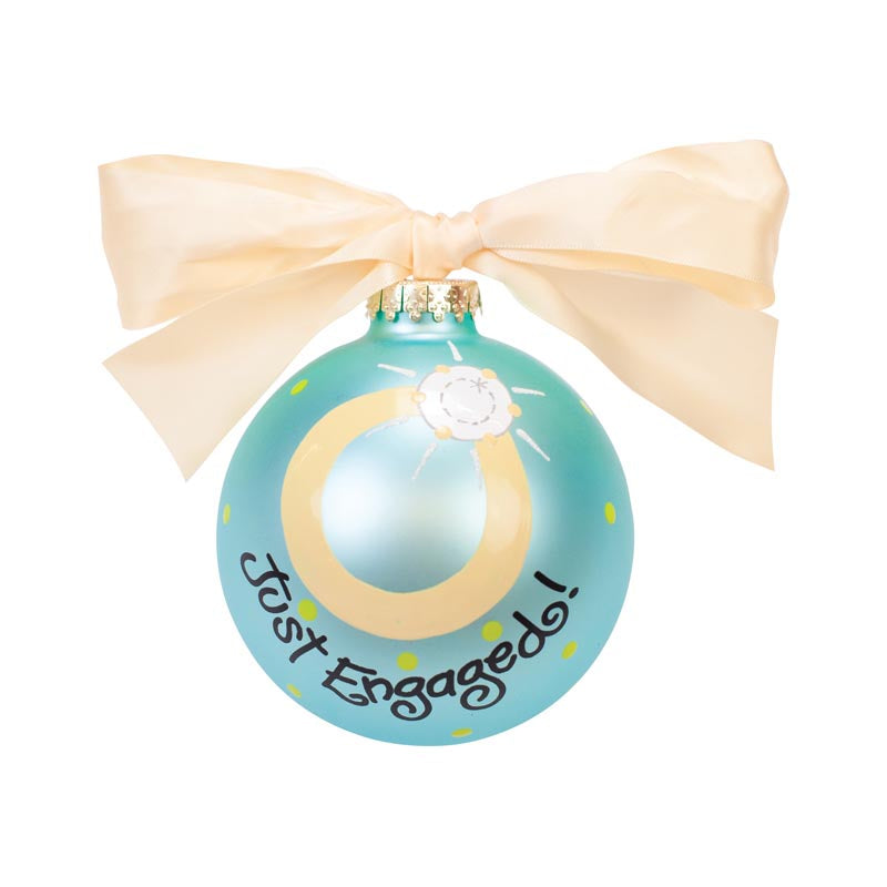 Just Engaged Ball Ornament