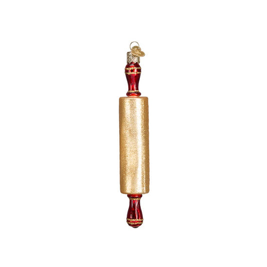 Rolling Pin Glass Ornament