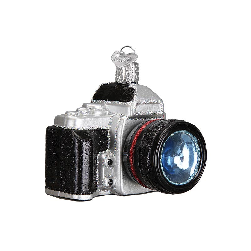 Camera Glass Ornament