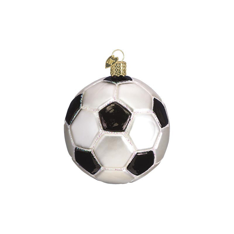 Soccer Ball Glass Ornament