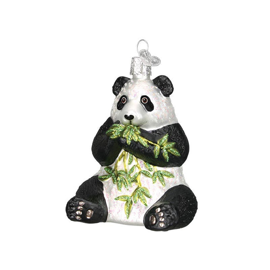 Hungry Panda Glass Ornament