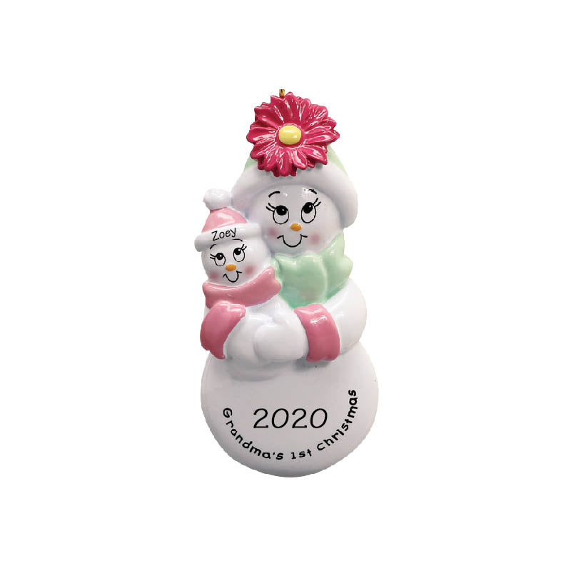 Grandma's 1st Christmas Granddaughter Personalized Ornament
