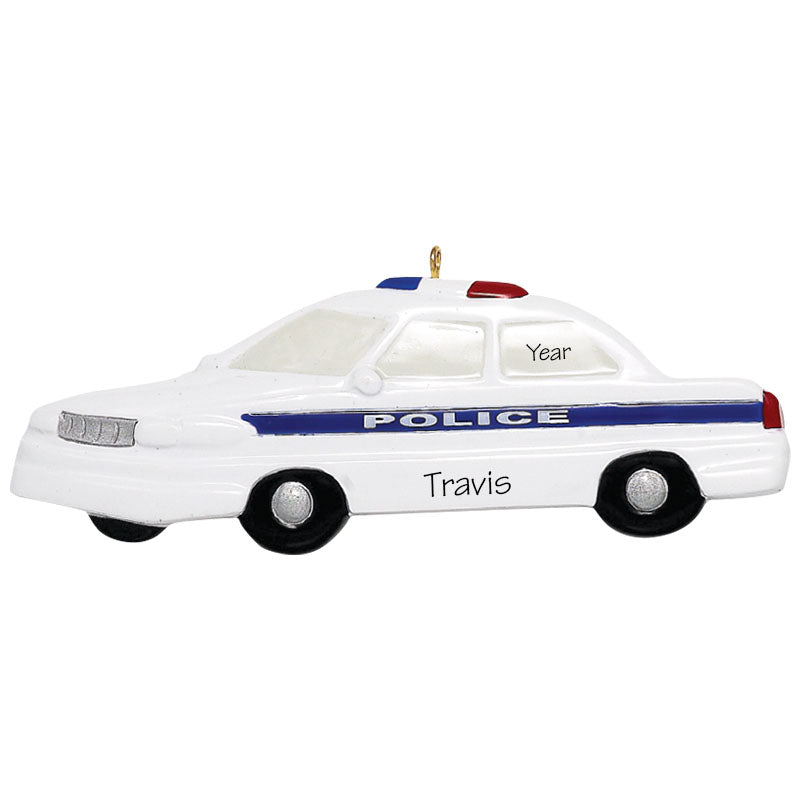 Police Car Personalized Ornament
