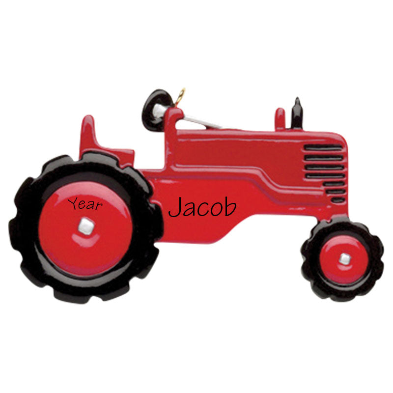Red Tractor Personalized Ornament