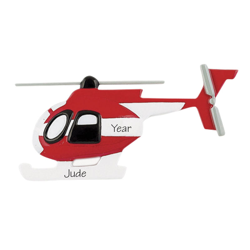 Helicopter Personalized Ornament