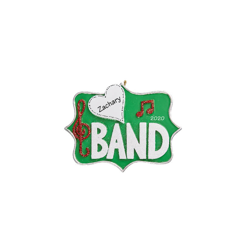 Green Band Personalized Ornament