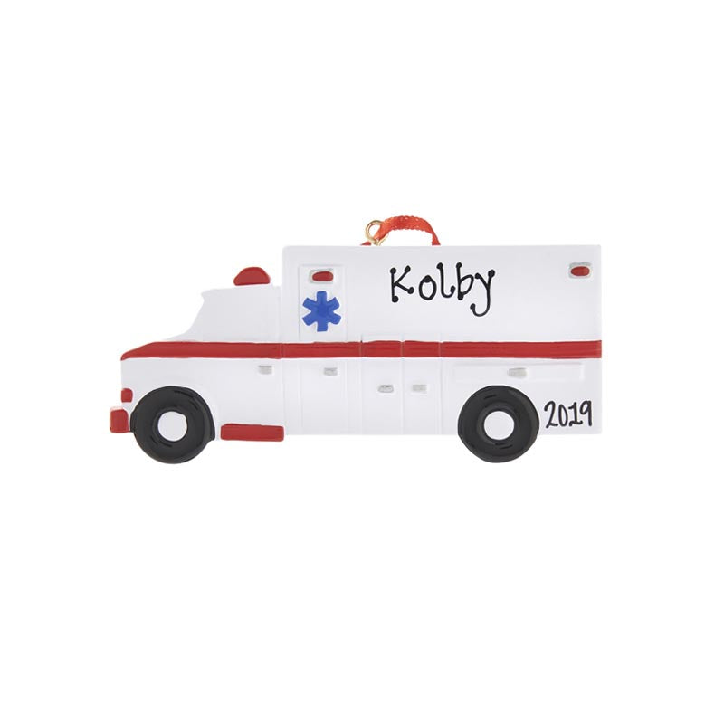 Ambulance Personalized Ornament