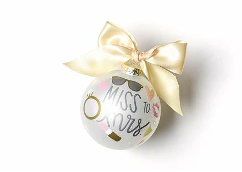 Miss to Mrs Ball Ornament